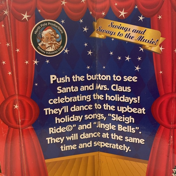 Dancing Claus Couple Figurines - Picture 7 of 12